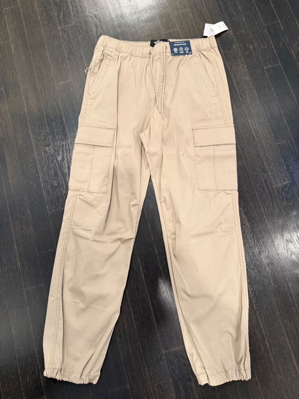 NEW Hollister Men's Khaki Parachute Pant Size M